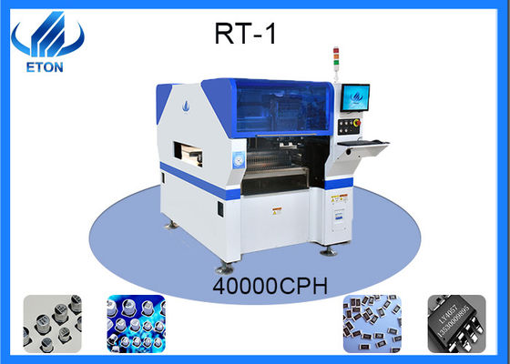 máquina multifuncional da picareta e do lugar que que monta componentes em microplaquetas conduzidas, capacitores, IC