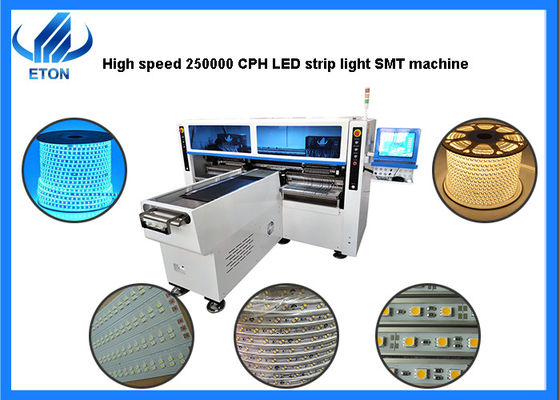 Luzes de tira flexíveis duplas da máquina 6KW do lugar da picareta de SMT do módulo do braço quatro que fazem a máquina
