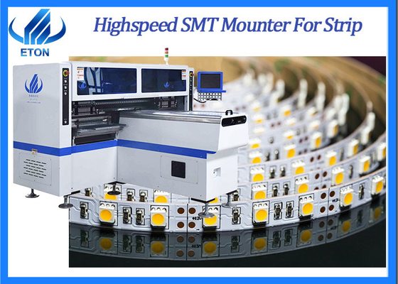 Máquina de alta velocidade HT-F7S 180K da montagem de SMT para a picareta da luz de tira e a máquina do lugar