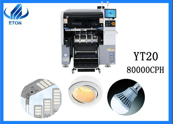 Elevada precisão da máquina da montagem de SMT de 80000 alimentadores de CPH 30 multifuncional