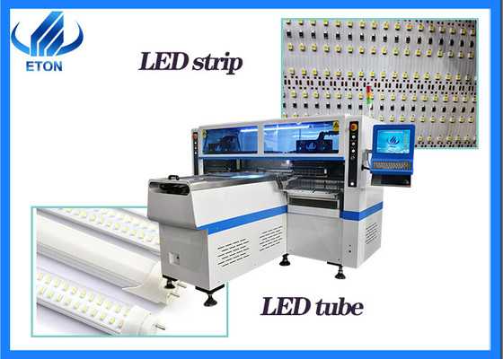 Máquina de montagem de lâmpadas LED de tubo de 68 bocal Máquina de solda LED de braço duplo