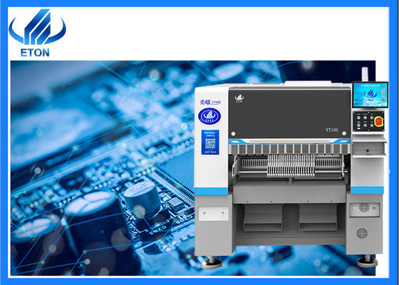 Máquina de montagem SMT de 10 cabeças com 52 estações de alimentação para produção de alta capacidade