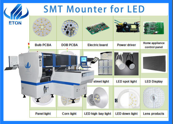 HT-E8D-1200 SMT Monter 90000 CPH DOB Bulb Manufacturing Machine Para 0402