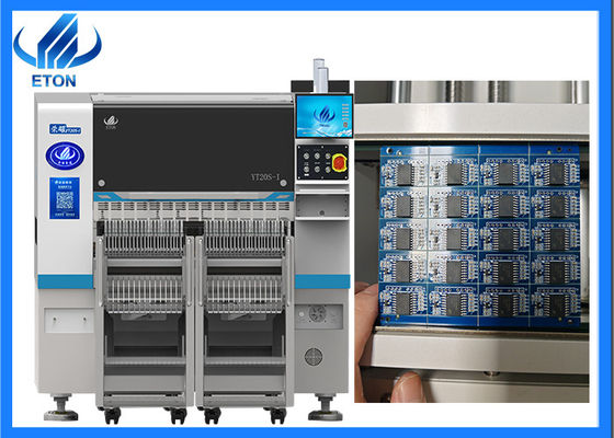 Dual Gantry SMT Pick and Place Machine 20 espinhas ANC Suporte e bandeja de IC opcional