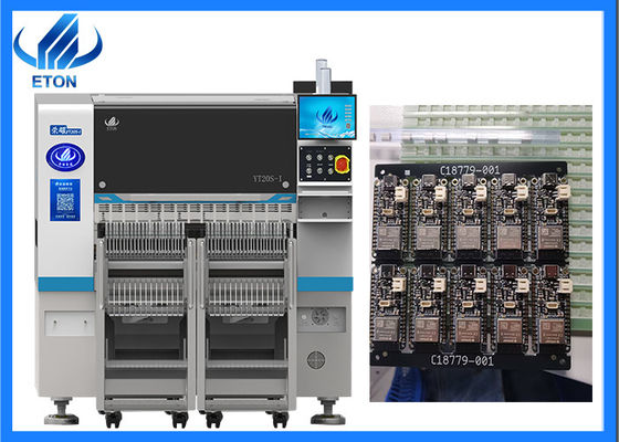 Instalação modular personalizável de 20 cabeças Máquina SMT de precisão Software livre Atualização Produção flexível
