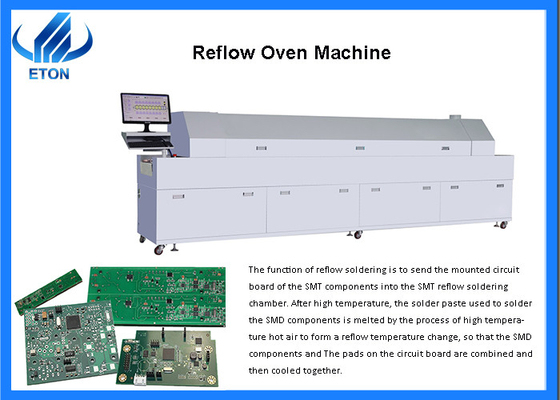 Forno de solda de Oven Soldering Machine Surface Mount do Reflow de Smt de 3 fases
