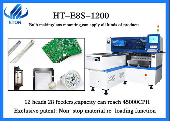 a lente que faz a montagem do bulbo 45000 cabeças de CPH 12 28 alimentadores escolhe e máquina do lugar