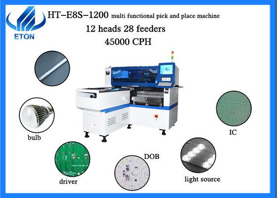 O motor linear SMT escolhe e coloca a máquina Windows 7 45000CPH para luzes do diodo emissor de luz
