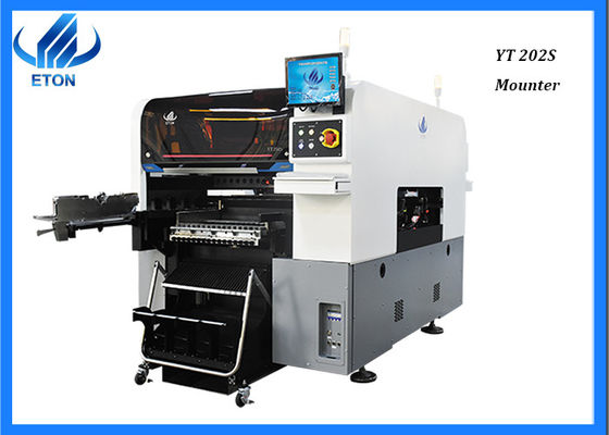 Entrando a máquina elétrica 2 Modeuls de SMT Mounter da placa do carro 20 cabeças de montagem