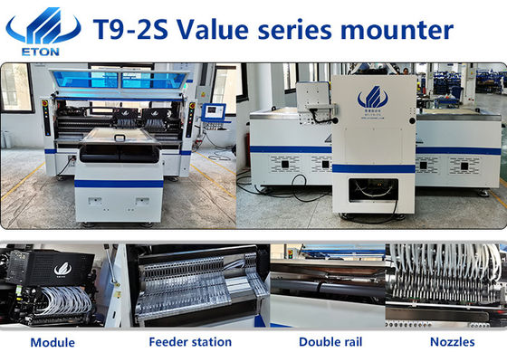As 136 cabeças automáticas 500000 CPH conduziram a picareta de Smt da luz de tira e a máquina flexíveis do lugar
