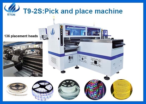 Full-Automatic Roll To Roll 136 Head SMT Pick Place Machine para luz de faixa LED flexível