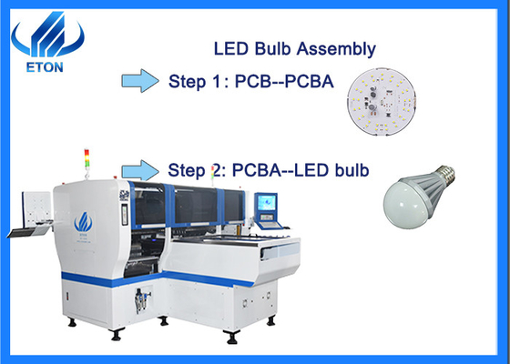 Picareta de SMT e máquina do lugar para todos os tipos de luzes do diodo emissor de luz e motoristas de PWB e LEN