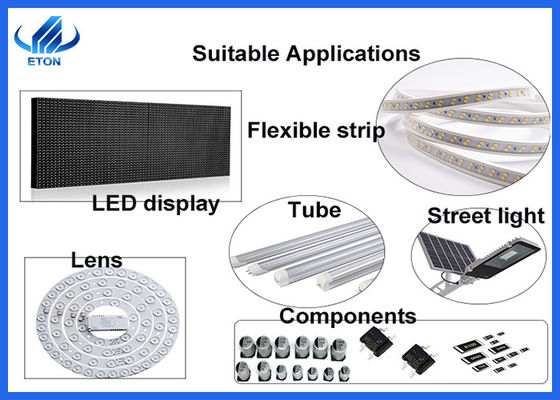 24 cabeças com mounter de SMT de 90000 capacidades 1950 milímetros para a tira conduzida, conduziram a picareta do tubo e a máquina do lugar