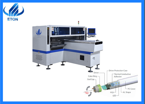 Os tubos do diodo emissor de luz de ETON 18W CPH SMT Chip Mounter 1.2m escolhem e colocam o equipamento