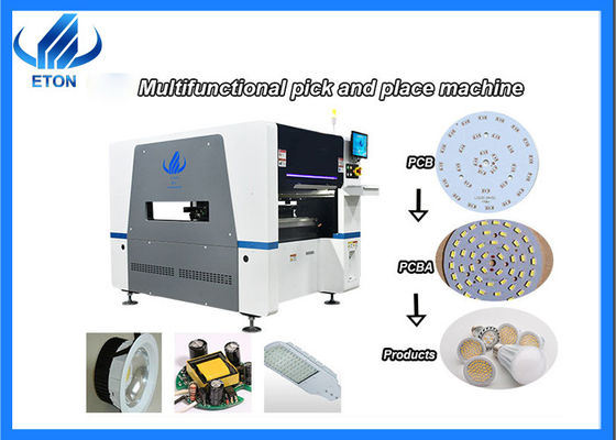 Bulbos magnéticos Mounter do diodo emissor de luz do motor linear 10 cabeças 40000CPH SMT Chip Mounter