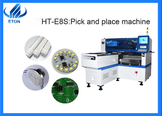 Linha de produção de luz LED multifuncional SMT Mounter HT-E8S 40K CPH