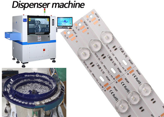 Máquina dispensadora automática de cola 1800 mm de comprimento com sistema de posicionamento CCD