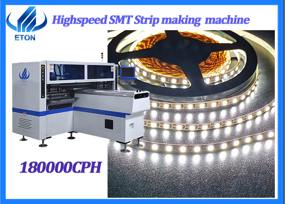 34PCS Cabeças 68PCS Feeder SMT Máquina de montagem 180000 CPH 380V AC 50Hz Para luzes de tubo LED