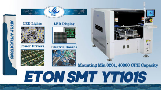 Bulbo do diodo emissor de luz/motorista SMT Mounter 40000CPH do poder para componentes de SMD