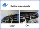 8 linha de produção equipamento de SMT da movimentação do controle SSR do PID do forno do Reflow das zonas 1200kg SMT
