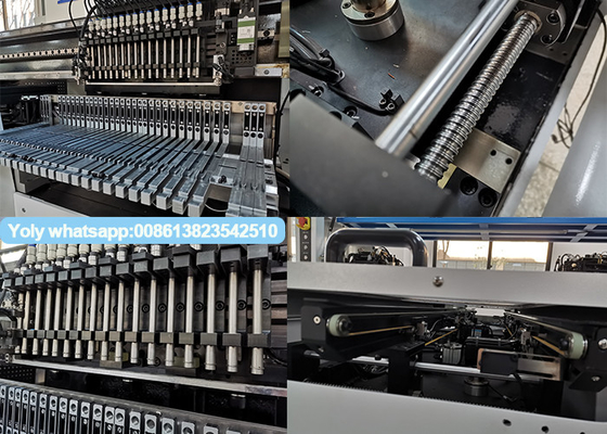 68 alimentadores 34 cabeças Máquina de montagem SMT 180000 CPH 380V AC 50Hz Para luzes de tubo LED