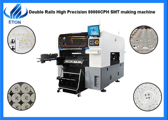 Picareta do bulbo do diodo emissor de luz da elevada precisão e máquina 80000CPH do lugar para 0201 componentes