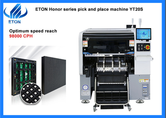 YT20S SMT Mounter para Ultra Small Chip 0201 ~ 40 * 40mm Large Chip Larger Component Range