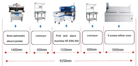 Indique a picareta do diodo emissor de luz Chip Mounter Min 0402 SMT e a máquina do lugar