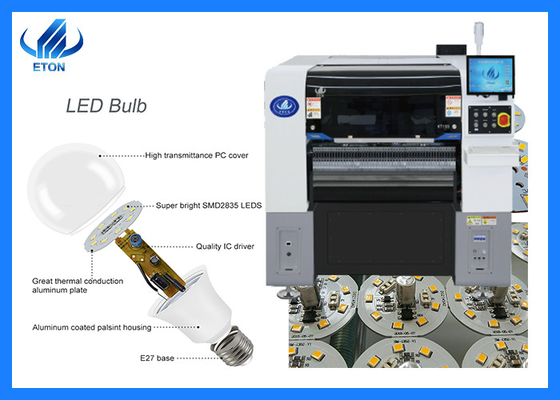 Máquina de montagem SMT KT10S CHIP de precisão ± 0,03 mm e velocidade 48000CPH