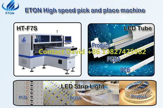 Máquina de montagem de tubos Led com 34 cabeças e máquina SMT CPH 180K