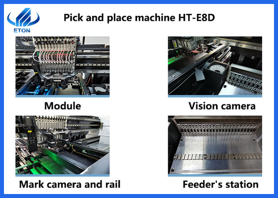 24 Cabeças SMT Montador Alignment Machine Vision Flight Identification para iluminação LED