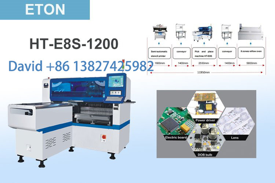 Instalador SMT: PCB de 1200*350mm, montagem de PCB de máquina de alta precisão