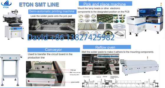 Instalador SMT: PCB de 1200*350mm, montagem de PCB de máquina de alta precisão