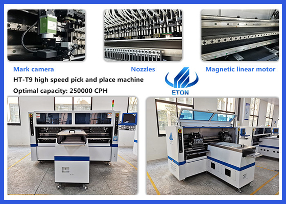 Máquina de montagem SMT de duplo módulo de super velocidade 250000 CPH SMT Pick And Place Machine