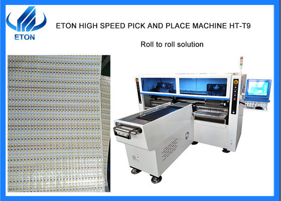 Roll To Roll Strip SMT Pick Place Machine para iluminação de chips LED