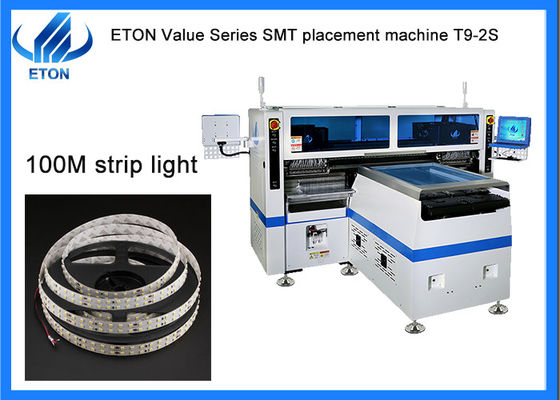 200m LED Strip SMT Pick And Place Machine Linha de solução automática completa para componentes de condensadores