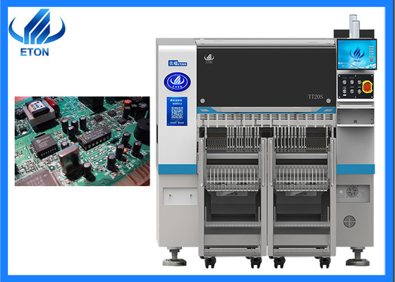 Máquina de seleção e colocação SMT personalizada 20 bocal Max 500 * 300mm PCB para montagem de velocidade