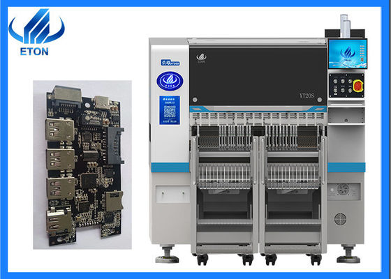 OEM ODM SMT 20 Pcs Máquina de colocação de cabeças com taxas de colocação 98000CPH Peso total 2380kg