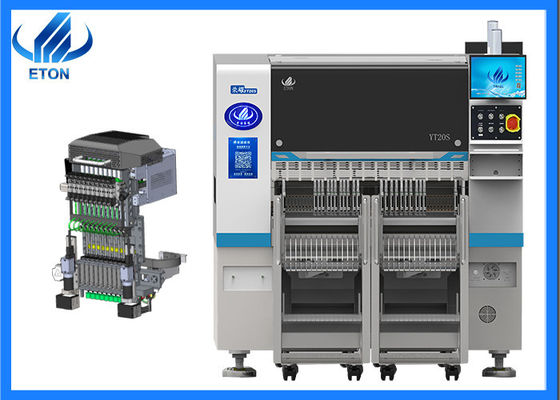 OEM ODM SMT 20 Pcs Máquina de colocação de cabeças com taxas de colocação 98000CPH Peso total 2380kg