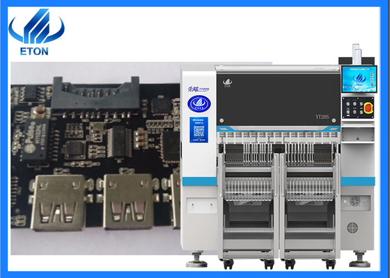 YT20S Máquina de montagem SMT de braço duplo 98000CPH Máquina de montagem SMT 0201