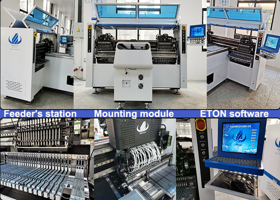 Máquina de processamento de tubos de PCB led HT-F7s Máquina de montagem SMT de alta velocidade