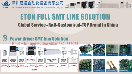 Linha de produção SMT Linha de montagem de PCB para iluminação LED