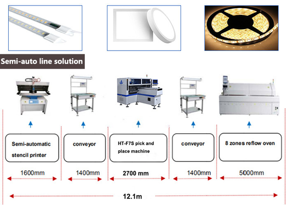 SMT 34PCS cabeças LED chips PCB montagem pick and place máquina