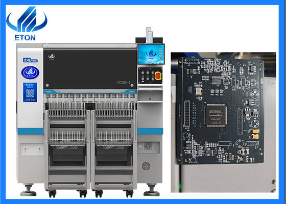 Máquina SMT de 500×300 mm de PCB 20 cabeças de fiação flexível modos avançados de colocação para produção de velocidade