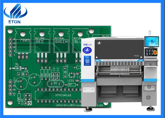 Máquina de montagem SMT de 10 cabeças para um processo de produção rápido e preciso