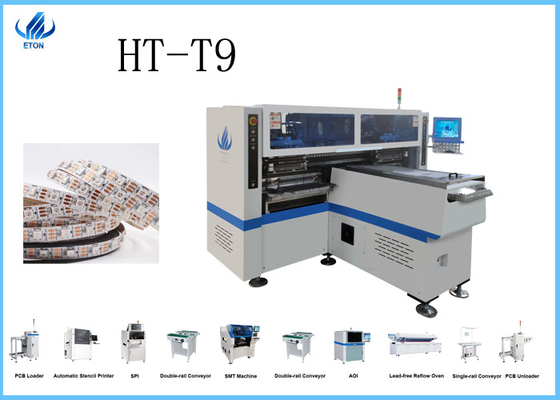 Picareta de alta velocidade do smt de ETON e máquina HT-T9 de SMT da máquina do lugar apropriada para algum comprimento da tira flexível