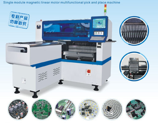 Os capacitores conduziram a linha PWB da produção do tubo da câmera 45000CPH 5mm da visão da velocidade