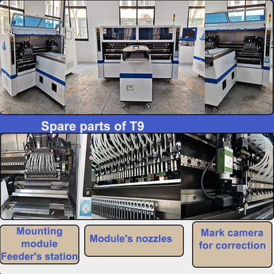 Cabeças automáticas completas da máquina 250000CPH 68 da picareta e do lugar de SMT da luz do tubo