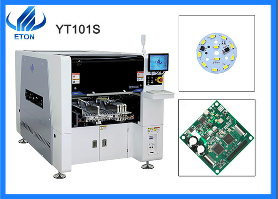 Picareta do PWB SMT e máquina 40000CPH 0201 do lugar motorista de 10 alimentadores das cabeças 16