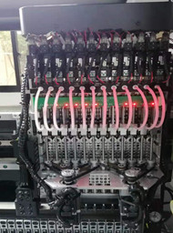 linha picareta do diodo emissor de luz SMT da elevada precisão da máquina de 1200x500MM SMT Mounter e máquina do lugar